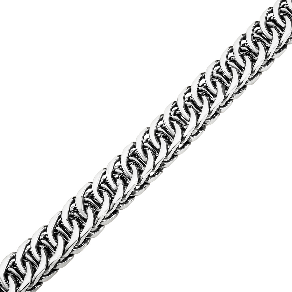 965300602 - Браслет из серебра с алмазной гранью плетение скорпион