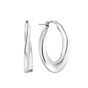 Серебряные серьги, покрытие родий