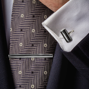 Серебряные запонки в рубашку, покрытие родий