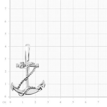 Большая серебряная мужская подвеска 