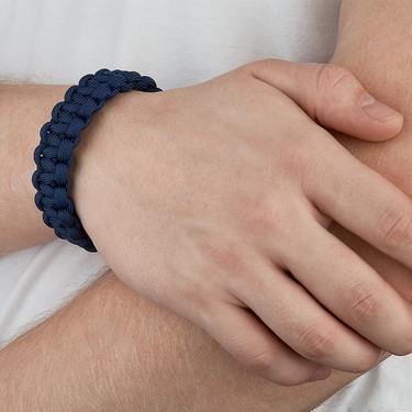 Браслет из паракорда с серебряным замком, ширина 1,9 см