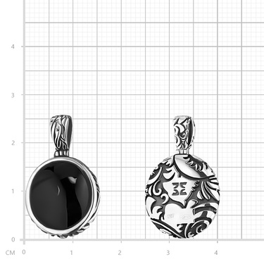 Серебряная женская подвеска 