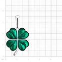 Серебряная подвеска Клевер / Четырехлистник, большой, зеленая эмаль, родий Подвеска,Кулон,Талисман,Амулет,Оберег,Тотем,Серебро,с вставкой Эмаль Зеленая цвета,РОССИЯ