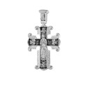Крест,Подвеска,Оберег,Серебро,с вставкой Без вставок,РОССИЯ
