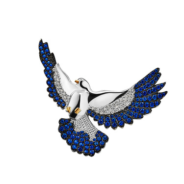 Серебряная брошь 