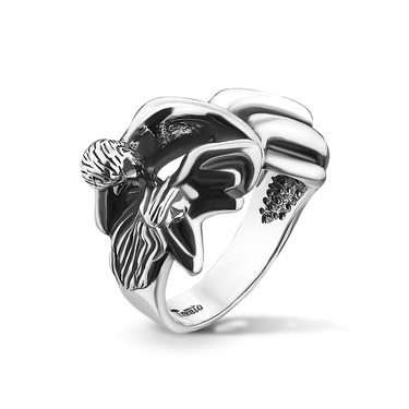 Серебряное женское кольцо 