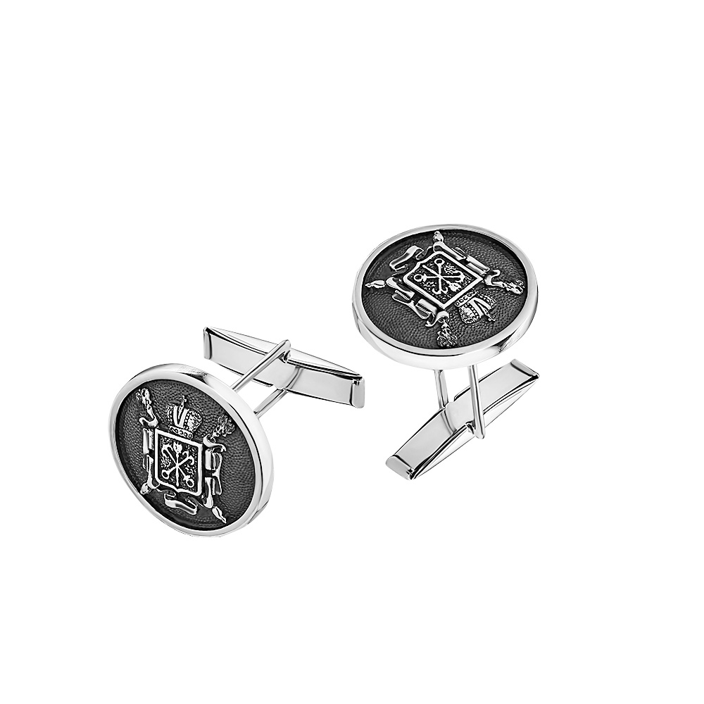 Запонки,Серебро,с вставкой Без вставок,РОССИЯ