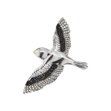 Серебряная брошь 