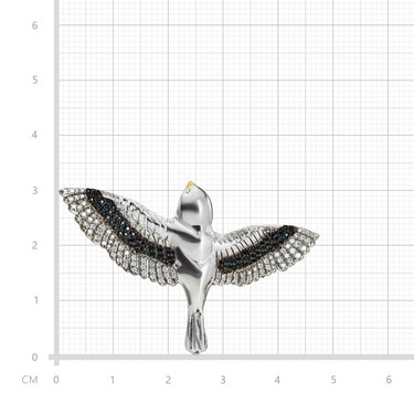 Серебряная брошь 