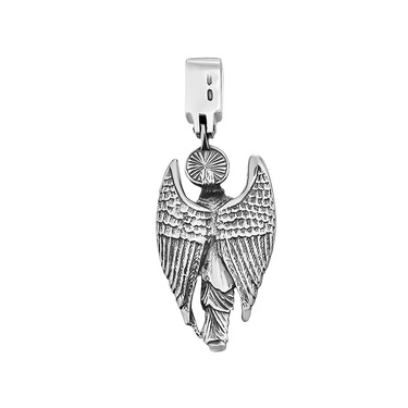 Серебряная двусторонняя подвеска 