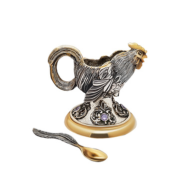 Серебряная солонка 