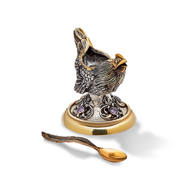 Серебряная солонка 