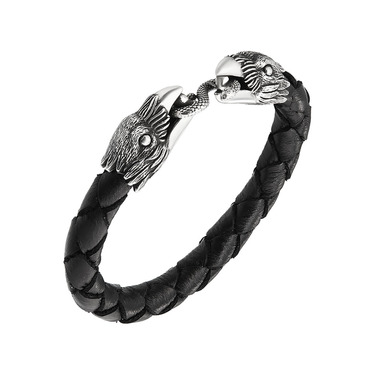 Браслет из плетеной кожи 