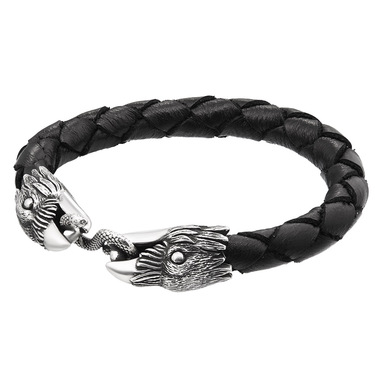 Браслет из плетеной кожи 