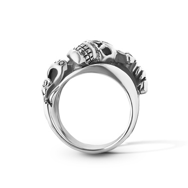 Серебряное массивное мужское кольцо Ed Hardy 