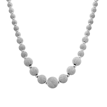 Серебряное женское колье 