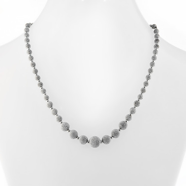 Серебряное женское колье 