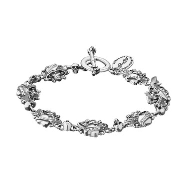 Серебряный мужской браслет Ed Hardy 