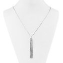 Цепочка на шею,Колье,Серебро,с вставкой Цирконий кубический Белая цвета,с замком Карабинный,КИТАЙ