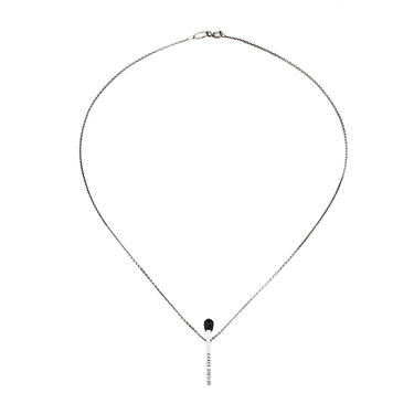 Серебряное женское колье 