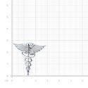Серебряный значок медработника  Брошь,Значок,Серебро,с вставкой Без вставок,с замком Пимса,РОССИЯ