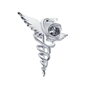 Серебряный значок медработника 