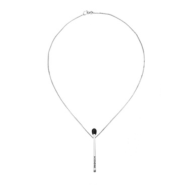 Серебряное женское колье 