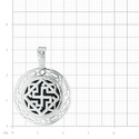 Серебряная подвеска  Подвеска,Кулон,Талисман,Амулет,Оберег,Тотем,Серебро,с вставкой Черная цвета,РОССИЯ
