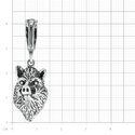 Серебряная подвеска  Подвеска,Кулон,Талисман,Амулет,Тотем,Серебро,с вставкой Без вставок,РОССИЯ