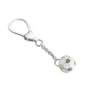 Сувенир,Брелок,Серебро,с вставкой Эмаль Белая цвета,РОССИЯ