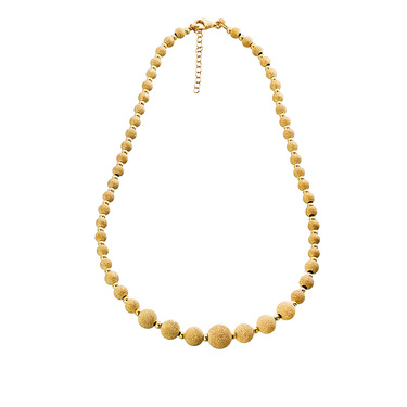 Серебряное женское матированное  колье 