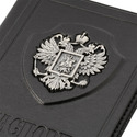 Сувенир,Обложка для документов,Серебро,Натуральная кожа,с вставкой Серебряная вставка Серебряный цвета,РОССИЯ