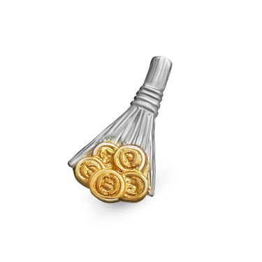 Серебряный талисман в кошелек 