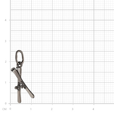Серебряная мужская подвеска 