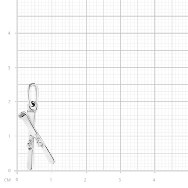 Серебряная мужская подвеска 