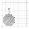 Серебряная круглая мужская подвеска  Подвеска,Кулон,Талисман,Амулет,Тотем,Серебро,с вставкой Без вставок,РОССИЯ