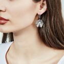 Серебряные серьги  Серьги,Серебро,с вставкой Без вставок,с замком Английский,РОССИЯ