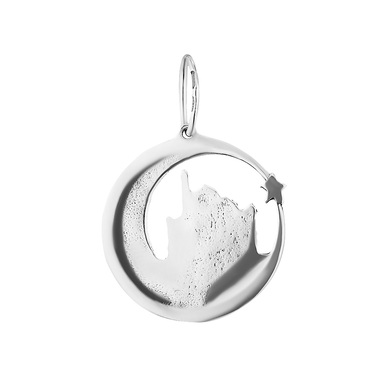 Серебряная мусульманская подвеска 