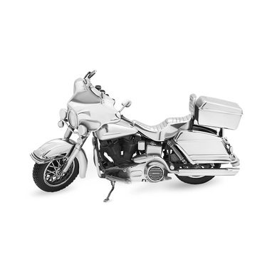 Серебряная модель мотоцикл Harley-Davidson, ручная работа