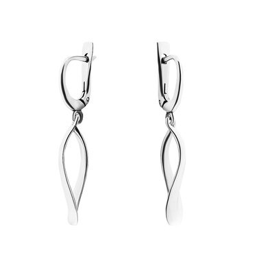 Серебряные серьги с подвесками 