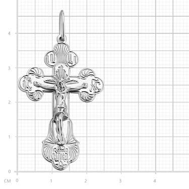 Серебряный православный крест 