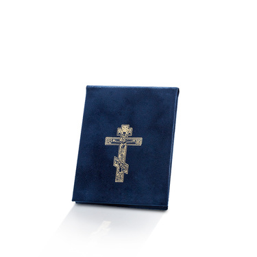 Икона в автомобиль Божья Матерь Семистрельная, в бархатном чехле, шелкография, позолота, 7,2х9,3 см