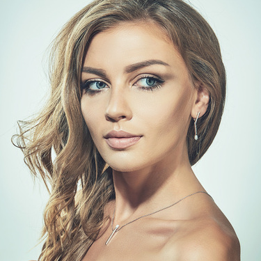 Серебряные серьги-спички 