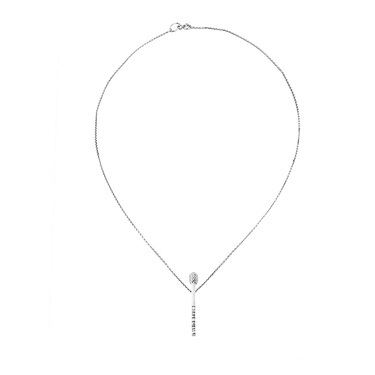 Серебряное женское колье 