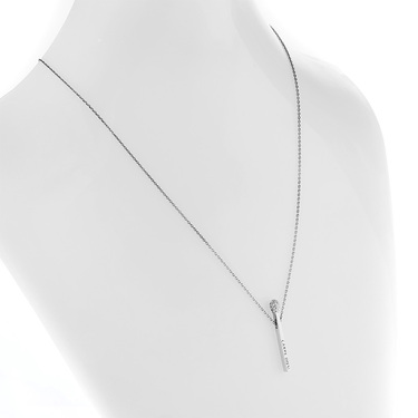 Серебряное женское колье 