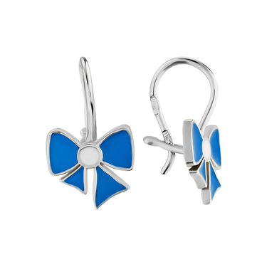 Серебряные детские серьги 