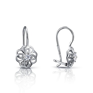 Серебряные детские серьги 