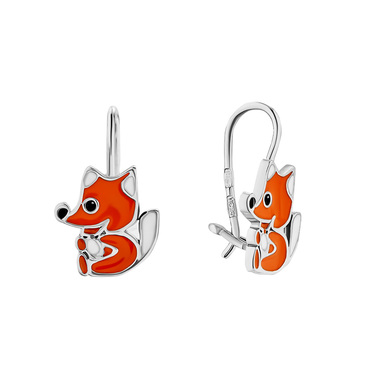 Серебряные детские серьги 