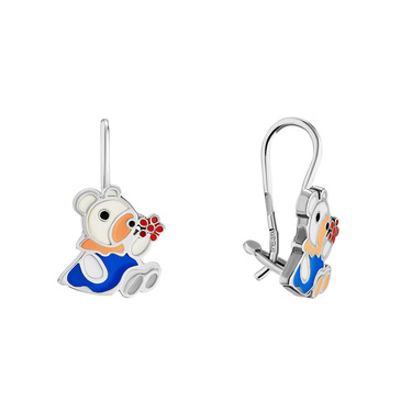 Серебряные детские серьги 