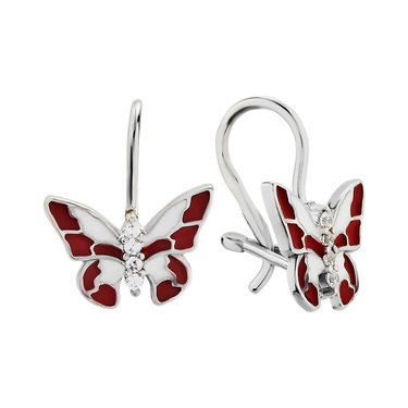 Серебряные детские серьги 